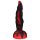 OgazR Hell Dong - rillet dildo - 20 cm (rød)