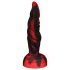 OgazR Hell Dong - rillet dildo - 20 cm (rød)
