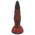 OgazR Hell Dong - rillet dildo - 20 cm (rød)