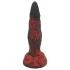 OgazR - dildo - rillet - 20 cm rød