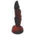 OgazR Hell Dong - rillet dildo - 20 cm (rød)