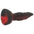 OgazR Hell Dong - rillet dildo - 20 cm (rød)