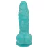 OgazR Sea Serpent - dildo med riller - 17 cm - blå/hvid