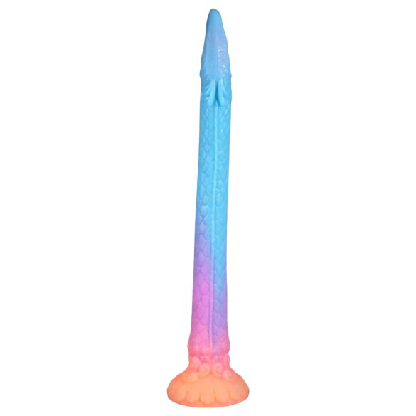 OgazR XXL Ål - Lyserød fosforiserende analdildo, 47 cm