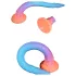 OgazR XXL Eel - anal dildo - selvlysende - 47 cm - pink