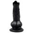 Animalorny - hundepenis dildo - 12cm (sort)