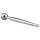 FukR - metal, kugle dilator - 8cm (sølv)
