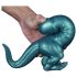 Dinosaur silikondildo - 26 cm (turkis)