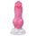 Bulldog dildo - 17cm (pink)