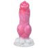 Bulldog dildo - 17cm (pink)