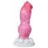 Bulldog dildo - 17cm (pink)