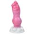 Bulldog dildo - 17cm (pink)