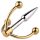 Urethralplay - forankret metal dilator - 4,5 cm (sølv)