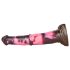 Bad Horse Dildo - 24cm i silikone (brun-rosa)