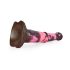 Bad Horse Dildo - 24cm i silikone (brun-rosa)