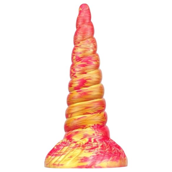 Unikorn dildo - pink/guld (17cm)