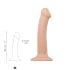 Strap-on-me M - dobbelt lag realistisk dildo - medium (naturfarve)