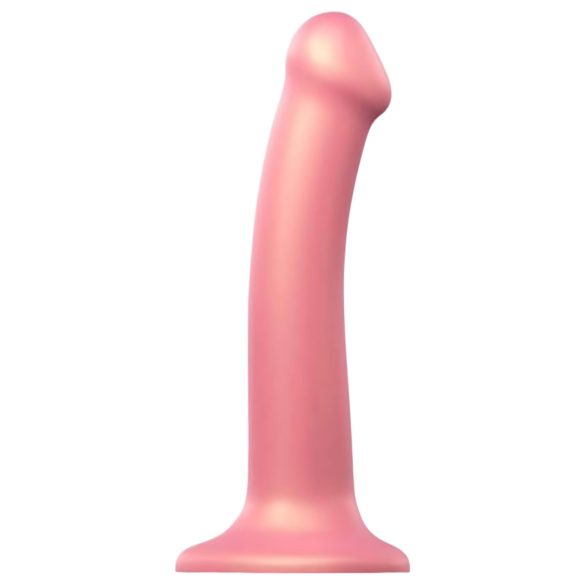 Strap-on-me Metallic Shine M - hudvenlig dildo (metal pink)