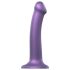 Strap-on-me Metallisk Glans M - hudvenlig dildo (metal lilla)