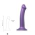 Strap-on-me Metallisk Glans M - hudvenlig dildo (metal lilla)