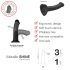 Strap-on-me Metallisk Glans M - hudvenlig dildo (metal lilla)