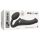 Strap-on-me M - justerbar vibrerende strap-on - medium (sort)