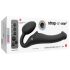Strap-on-me M - justerbar vibrerende strap-on - medium (sort)