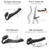 Strap-on-me M - justerbar vibrerende strap-on - medium (sort)