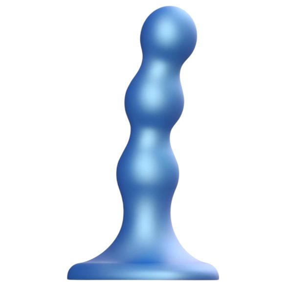 Strap-on-me Kugler S - kugleformet, sugekop dildo (blå)