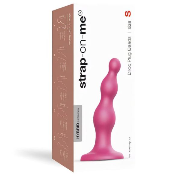 Strap-on-me Perler S - perlekæde med sugekop dildo (pink)
