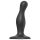 Strap-on-me Curvy S - bølget, med sugekop dildó (sort)