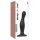 Strap-on-me Curvy M - Bølget dildo med sugekop (sort)