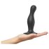 Strap-on-me Curvy M - Bølget dildo med sugekop (sort)