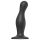Strap-on-me Curvy L - bølget dildo med sugekopp (sort)