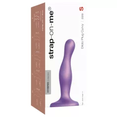 Strap-on-me Curvy S - bølget dildo med sugekop (lilla)