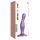 Strap-on me Curvy S - bølget dildo med sugekopholder (lilla)