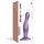 Strap-on-me Curvy M - bølget dildo med sugekop (lilla)