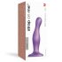 Strap-on-me Curvy M - bølget dildo med sugekop (lilla)