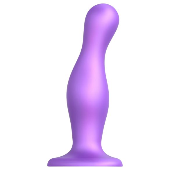 Strap-on-me Curvy L - bølget dildo med sugekop (lilla)