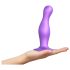 Strap-on-me Curvy L - bølget dildo med sugekop (lilla)