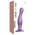 Strap-on-me Curvy L - bølget dildo med sugekop (lilla)