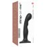 Strap-on-me P&G S - bøjet dildo med sugekop (sort)