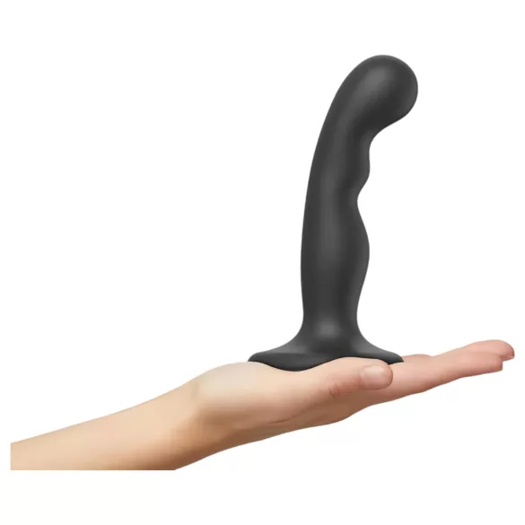 Strap-on-me - dildo med sugekop - bøjet - sort