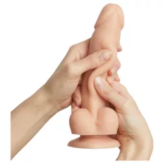 Strap-on-me S - todelt dildo med sugekop (hudfarvet)