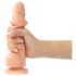Strap-on-me M - dobbeltlag, sugekop dildo (natur)