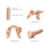 Strap-on-me M - dobbeltsidet sugekopdildo (natur)