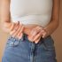 Strap-on-me M - dobbeltsidet sugekopdildo (natur)
