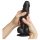 Strap-on-me M - dobbeltlag, sugekop-dildo (sort)