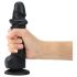 Strap-on-me M - dobbeltlag, sugekop-dildo (sort)