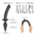 Strap-on-me Swith Halv-Realistisk XXL - 2i1 dildo (sort)